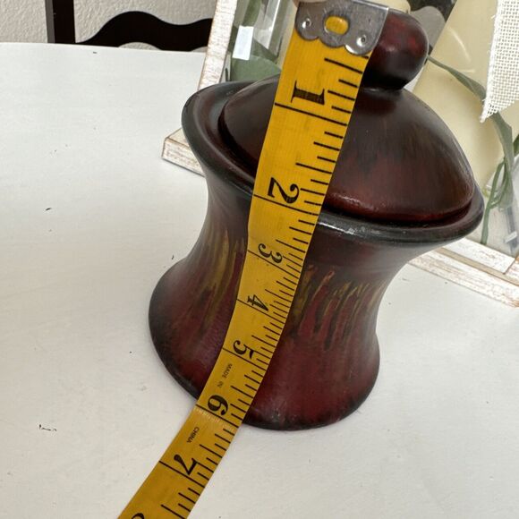 Vintage Studio Art Pottery Vase Home Decor Northwest Potter Black Red Yellow - Picture 12 of 12